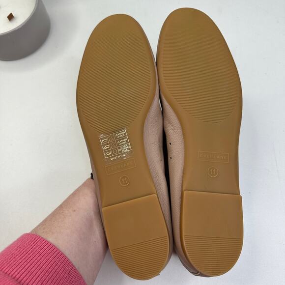 New Everlane The Day Glove Flats Leather Slip On Italian Tan Women 11 NWOB - Picture 6 of 7